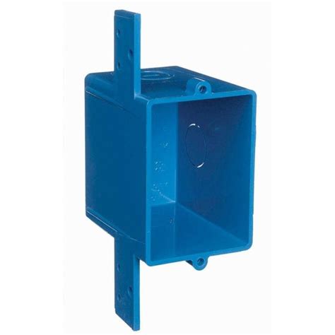 4x4 blue placstic electrical box|1 gang plastic electrical box.